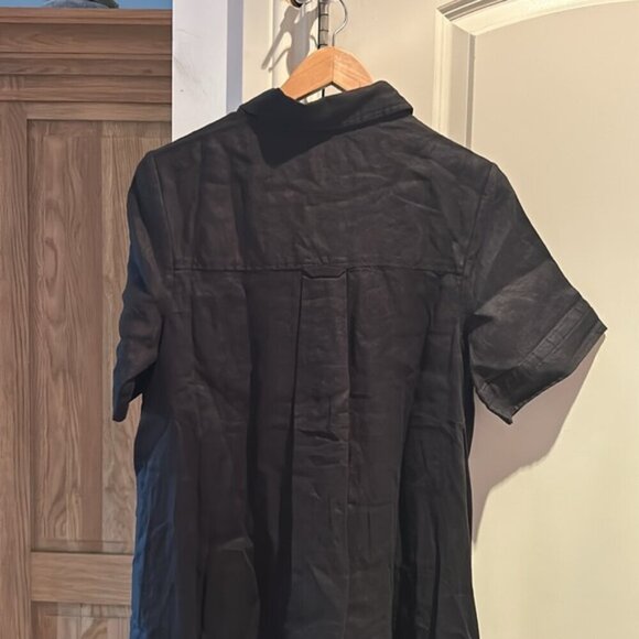 NWT EVERLANE The Daytripper Dress in Linen XS BLACK - Picture 10 of 16